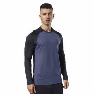 Bluza Męskie Reebok One Series Training SmartVent Top Granatowe PL 29FBTWR